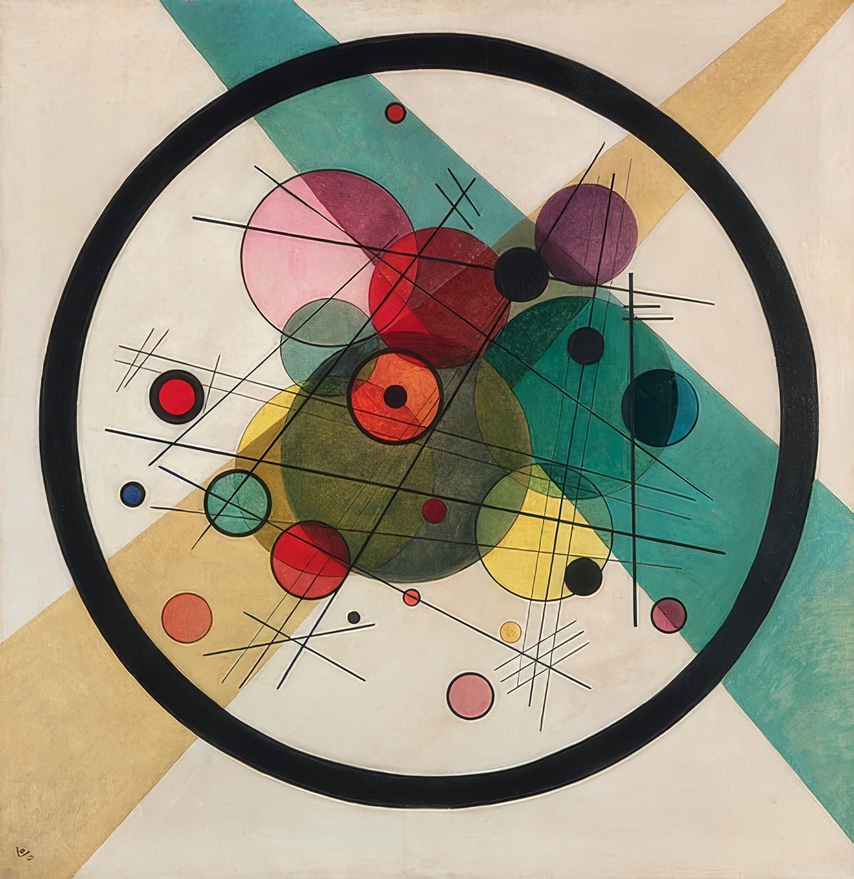 "Cercles dans un cercle" - Wassily Kandinsky - 1923